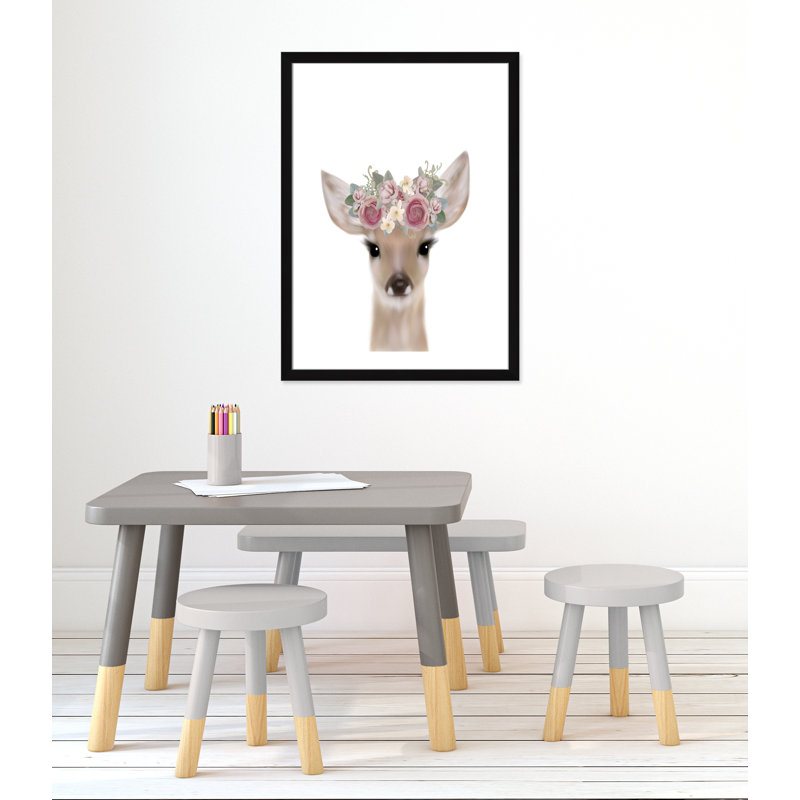 Décoration murale pour enfants, H 36,5 po x l 26,5 po x P 0,63 po, Cadre noir