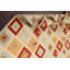 Tapis décoratif en laine de conception unique noué à la main New Age Gabbeh (Kashkoli) beige/rouge 6 pi 6 po X 10 pi