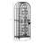 Black Wrought Iron Freestanding Wine Rack - 45 Bottle Capacity