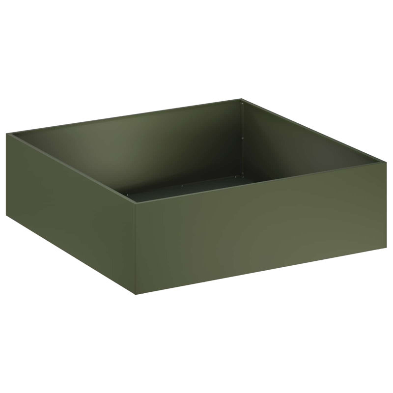 Planter, 30cm H x 80cm W x 80cm D, Olive Green, 2