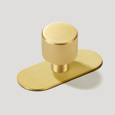 REVILL Knurled Button Knob (With Backplate)