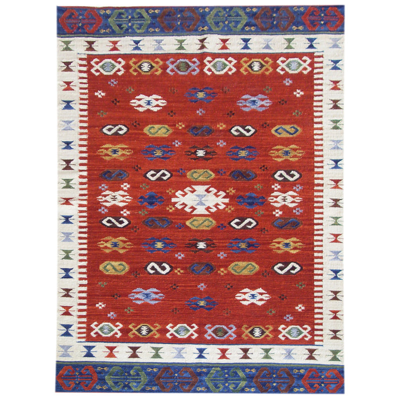 Southwestern Wool Hand Woven Area Rug, Rectangle 120 x 180cm