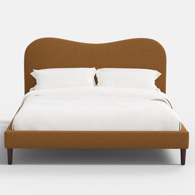 Lit plateforme Heylen Wave en ambre Zuma