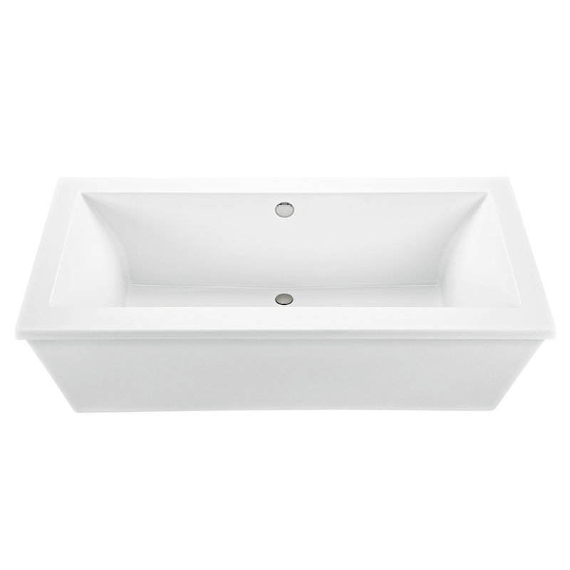 Andrea® 10 Freestanding Soaker Tub, White