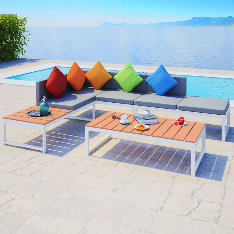Stockport Sectional Seating Group with Cushions, Multicolour
