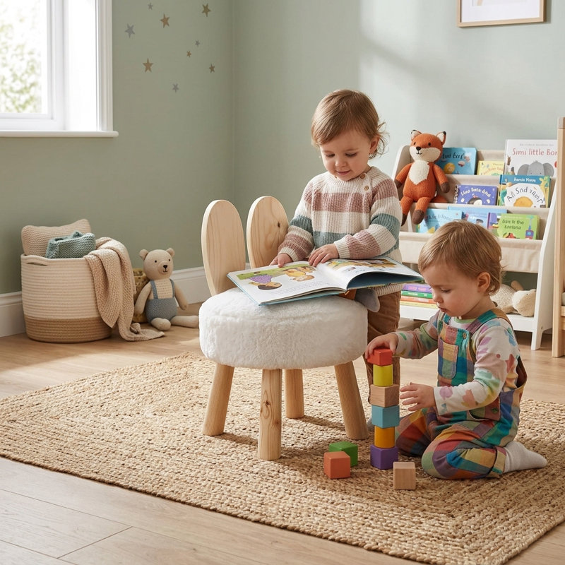 Tabouret lincove pour enfants Lincoln - Parfait pour les salles de jeux et les chambres d'enfant