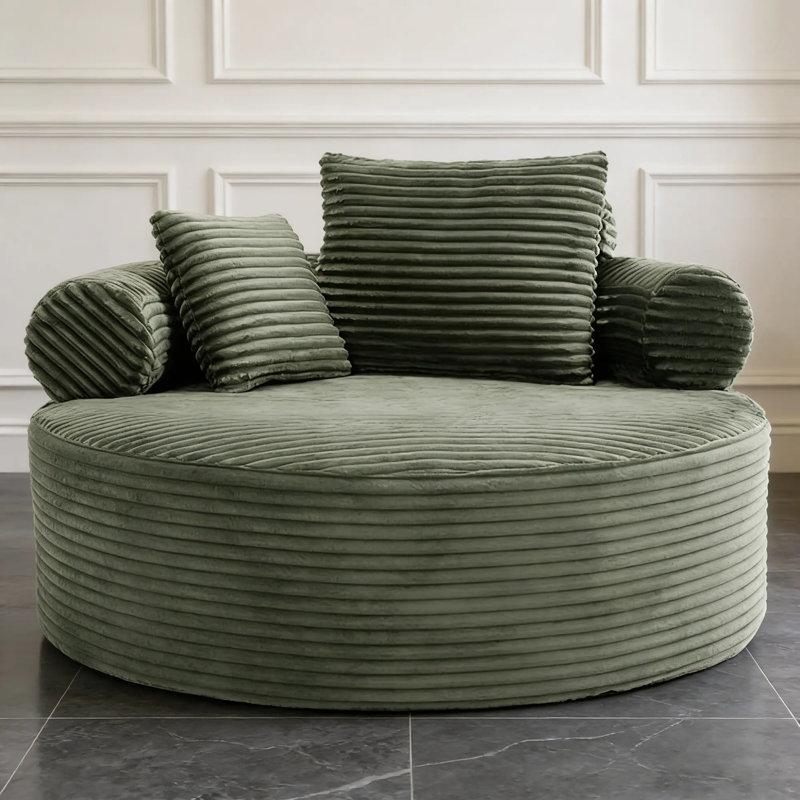 Chaise longue en mousse viscoélastique Cloud, Vert