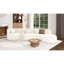 Canapé modulaire de 132 po au design incurvé, canapé modulaire en chenille 2 pièces avec 4 coussins, éponge moelleuse et coussin à ressorts, grand canapé modulaire en éponge pour le salon-246824612