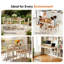 Ensembles de table de salle à manger peu encombrants, fabrication en bois massif, style moderne pour les cuisines compactes