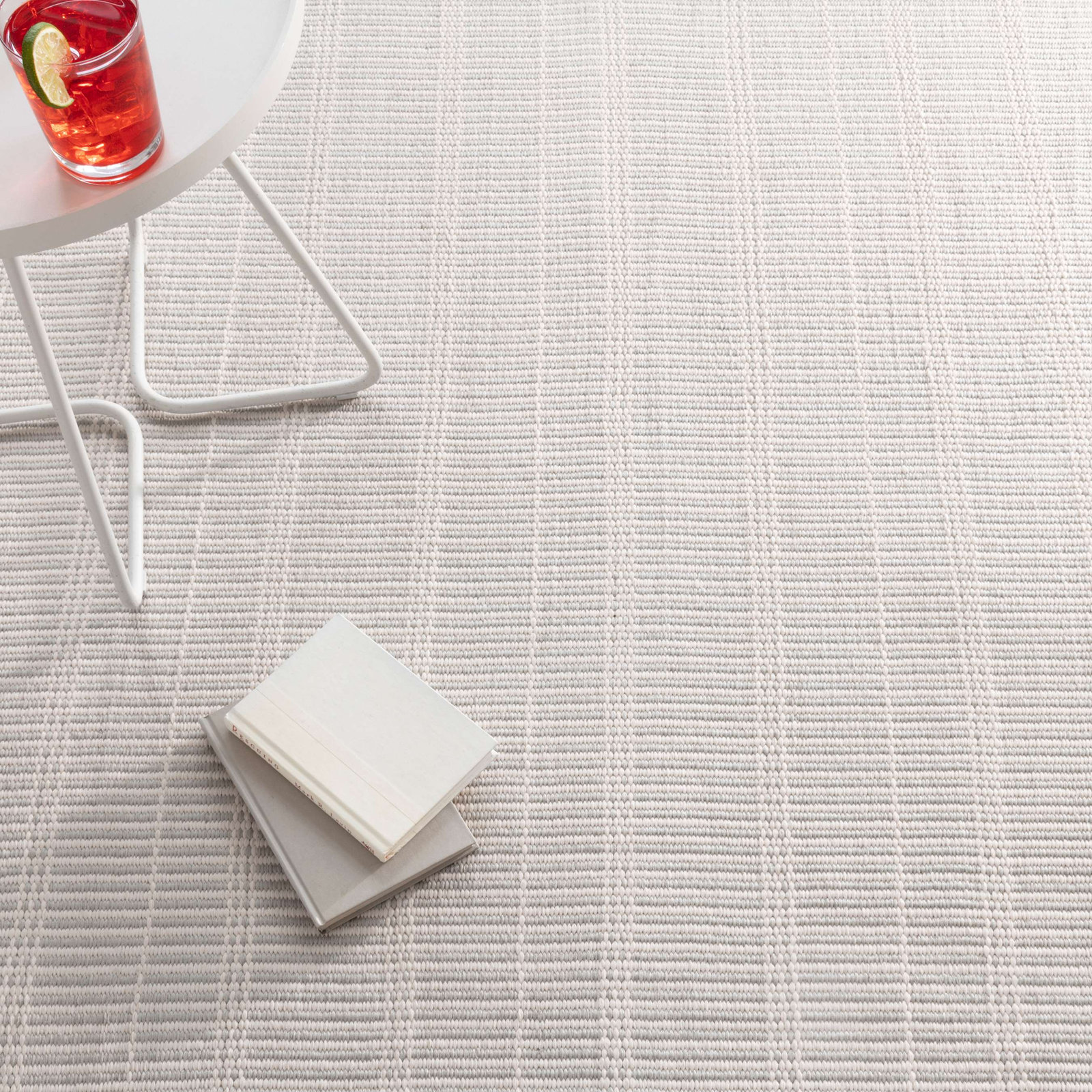 Marlo Platinum Handwoven Indoor/Outdoor Rug, Rectangle 7'6" x 9'6"