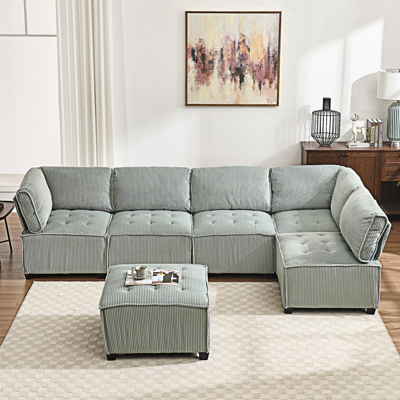 Canapé modulaire, Vert menthe