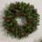 Faux Lighted Pine Plastic 30'' Wreath