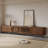Mid-Century Modern TV Stand, Sliding Door, Fully Assembly-114660536-114660532