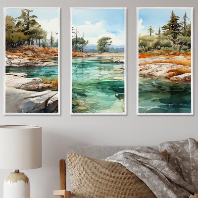 Minimal Geyser In Island - ensemble de salon Geyser Wall Art