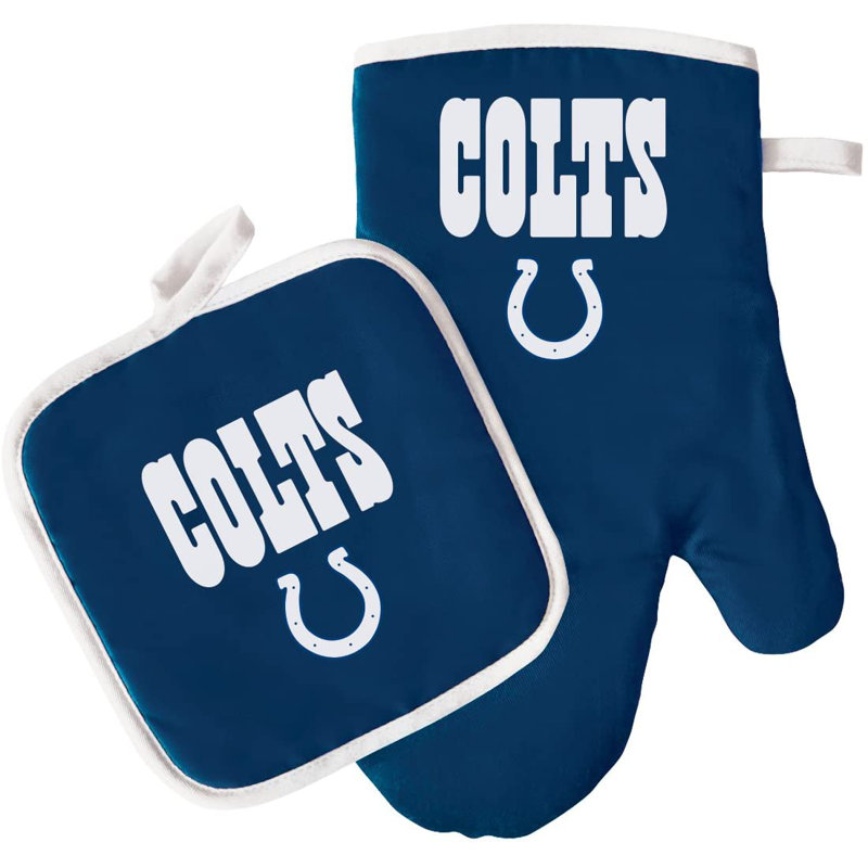 NFL Polyester Potholder & Oven Mitt Set, NFL Indianapolis Colts