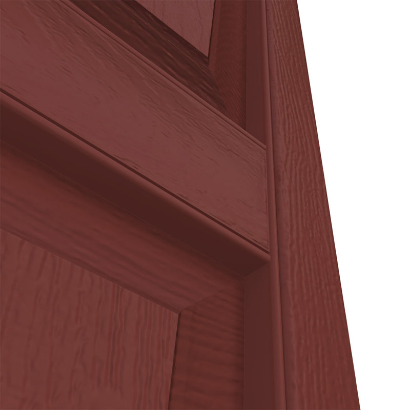 Burgundy Red Raised Panel Vinyl Shutters, 14.75" x 35", Set of 2