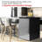 Frigidaire 6.1 Cu Ft Stainless Steel Kegerator Beer Bar, CO₂ Tank, Scratch-Resistant Worktop, Quick-Connect Coupler