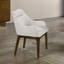 Fauteuil l 26,40 po (ensemble de 2), chenille et chêne rétro