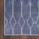 Pymble Geometric Machine Washable Area Rug in Navy Blue