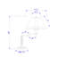 Lampe de bureau métallique 18 po Hizan