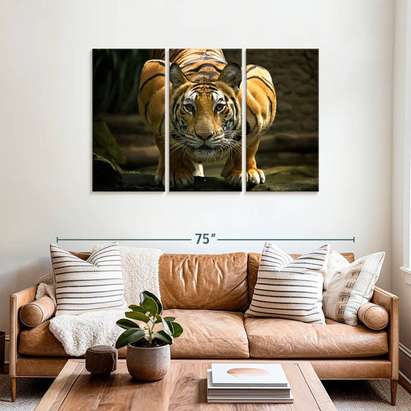 Fearless Tiger, 36" H x 57" W