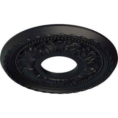 Médaillon de plafond Endurathane Palmetto, DE 11 3/8 po x P 3 5/8 po x P 7/8 po (convient aux auvents jusqu'à 4 1/2 po)