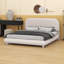 Lit plateforme en tissu d'ameublement Teddy-415501208-415501215