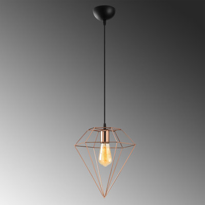 Luminaire suspendu géométrique à 1 lumière Linda