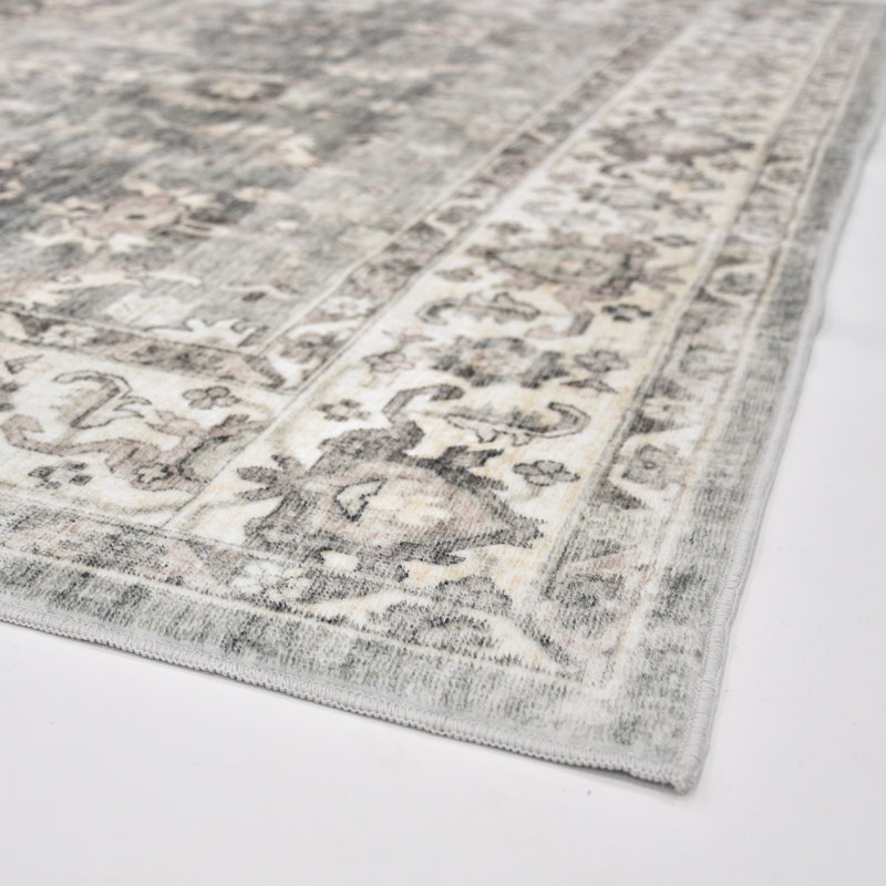 Tapis lavable à la machine Whitley Whitestone, Rectangulaire 8 pi x 10 pi