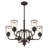 Speedway 6 - Light Steel Chandelier-2116543817