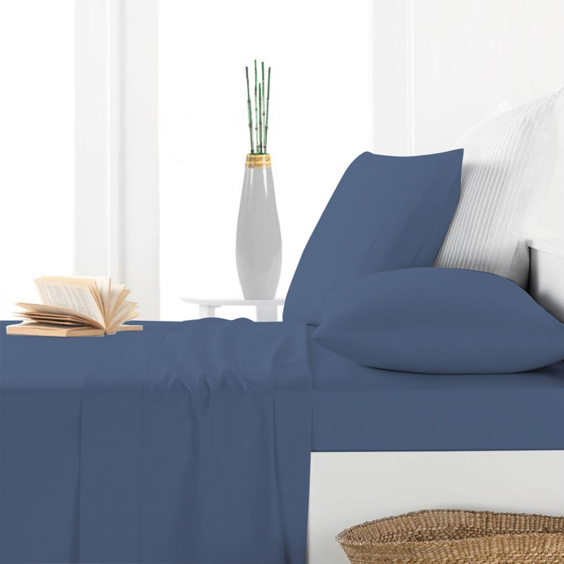 Prasoon 400 Thread Count Egyptian 100% Cotton Sheet Set, Double, Ivory