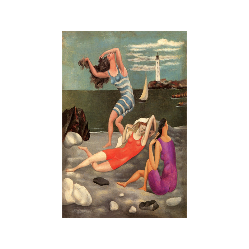 The Bathers by Pablo Picasso - Painting on Canvas, 66.04 cm H x 45.72 cm W x 1.91 cm D, No Frame