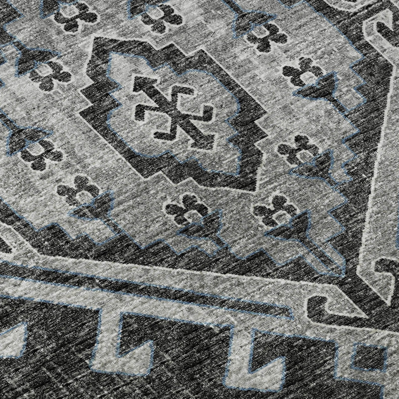 Premium Machine Washable Driessen AMF73 Shadow Rug, Rectangle 10' x 14'