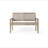 Outdoor Wicker And Acacia Wood Loveseat