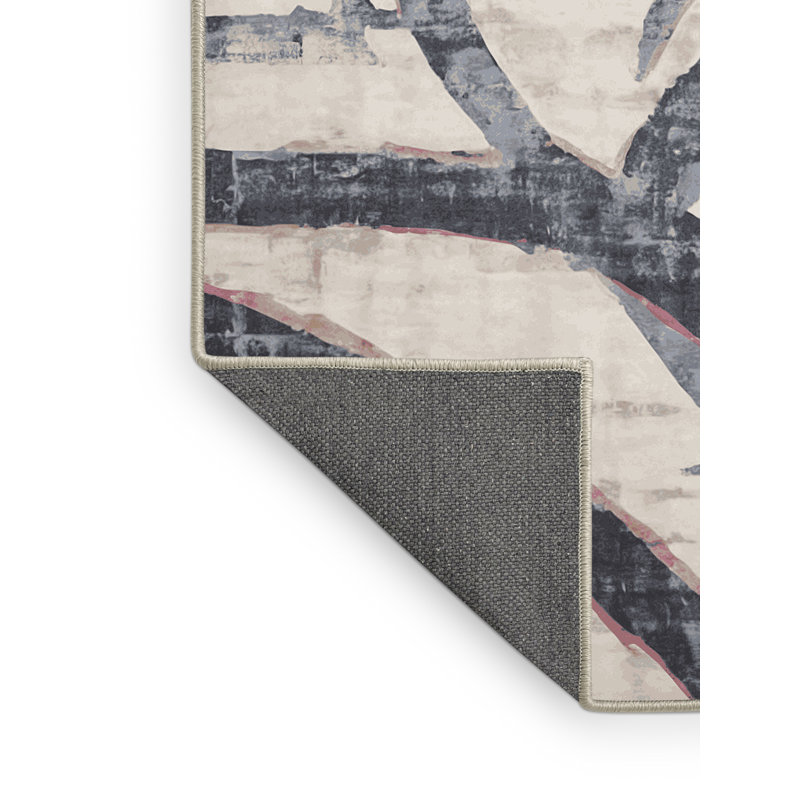 Tapis beige soyeux et moelleux, Rond 6 pi