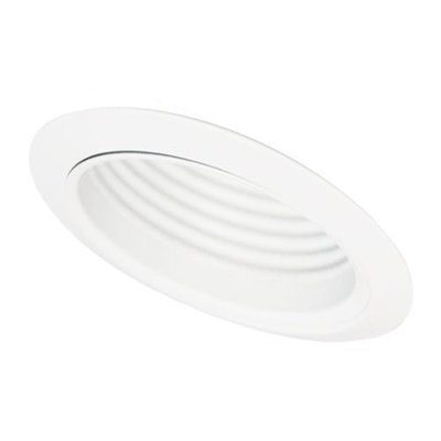 5'' White Baffle Recessed Trim