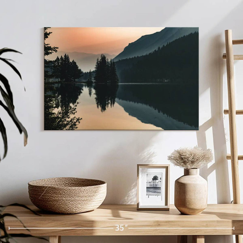 Cèdres sur le lac Banff, H 16 po x l 24 po