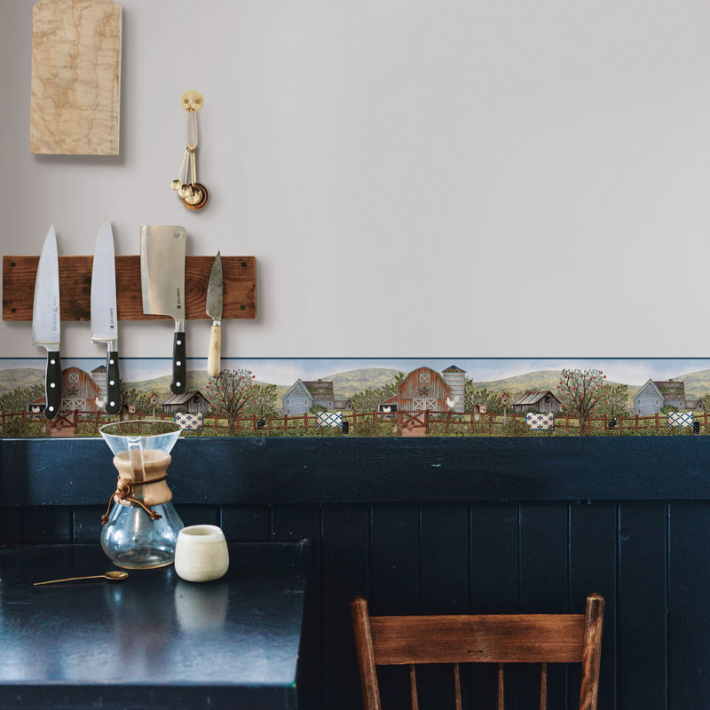 Brewer Clarksville - bordure de ferme verte, Bleu