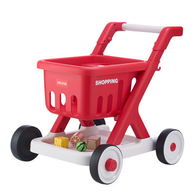 Numérisez et triez le panier pour enfants, pour les enfants de 2 ans et plus, le panier de jouets avec nourriture, lumières et sons, le jeu de jouets pour l'épicerie, la poussette à hauteur réglable pour les tout-petits de 2 ans et plus