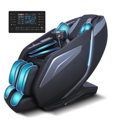 4D Full Body Massage Chair With Airbags, Zero Gravity, Extended Long Sl Track, Intelligent Shiatsu, Body Stretch, Ai Voice Control, 15 Modes