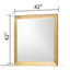 Miroir de style contemporain Obsession en bois et finition dorée