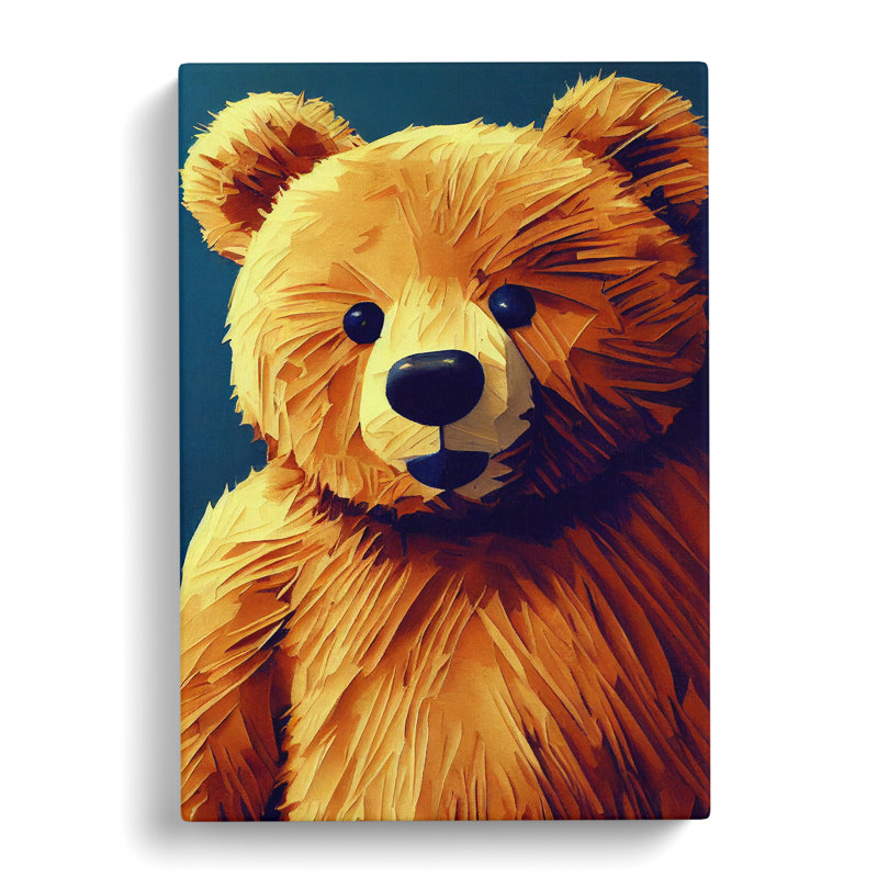 Teddy Bear - Wrapped Canvas, 50cm H x 35cm W x 3cm D