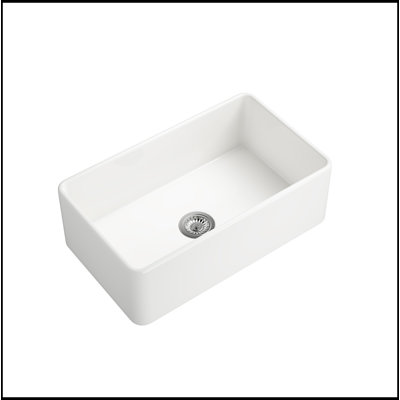 Farmhouse/Apron Front White Ceramic Kitchen Sink