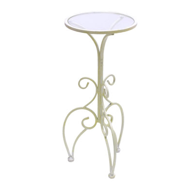 Glass Top End Table