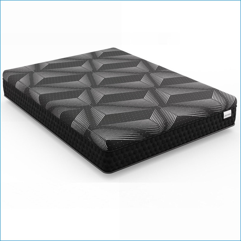 Matelas | Très grand lit californien 11 po à sensation moyenne et cascade avec refroidissement au cuivre et évacuation de la chaleur | Bobines Dynamic Edge, or Greenguard | Fabriqué aux États-Unis | Noir | Polyuréthane