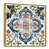Toile avec cadre flottant or