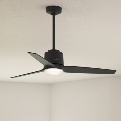 52" Verve 3 - Blade Wi-Fi LED Standard Smart Ceiling Fan With Remote Control and Light Kit Included