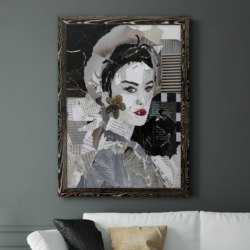 Runway Pause - cadre photo, impression sur toile, H 44 po x l 31 po x P 1 po, Toile avec cadre noir
