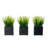 3-Piece Artificial Fake Grass Indoor Plants