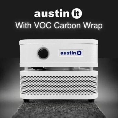 The Austin 'It' Personal HEPA Air Purifier with VOC Carbon Wrap, Tabletop Air Purifier for Cleaner